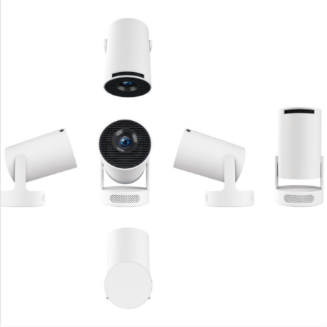 HY300 Smart Portable Projector – 180° Rotatable Home Theater with Built-in Speaker